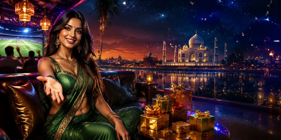 Joyful Indian woman playing Teen Patti online with friends